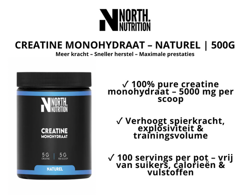 CREATINE MONOHYDRAAT – ULTRA PURE PREMIUM  | 500G