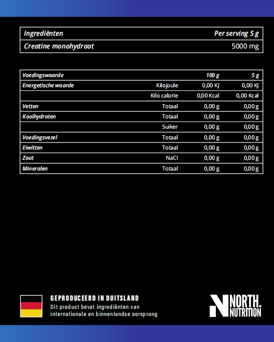 CREATINE MONOHYDRAAT – NATUREL | 500G